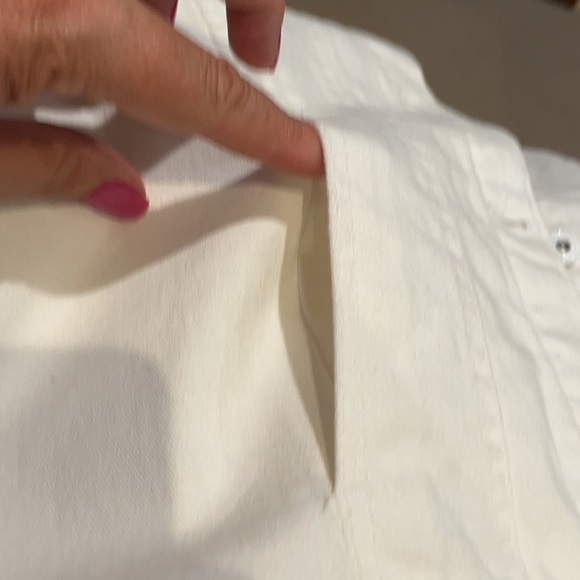 NWT white jean jacket, Gloria Vanderbilt size S - Picture 8 of 9